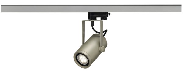 EURO SPOT INTEGRATED LED, Spot für Hochvolt-Stromschiene 3Phasen, LED, 3000K, silbergrau, 15°