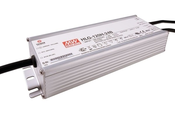 Meanwell Netzgerät, HLG-120H-24B, dimmbar: dimmbar, Eingangsspannung: 220-240V AC/50-60Hz, 120,00 W