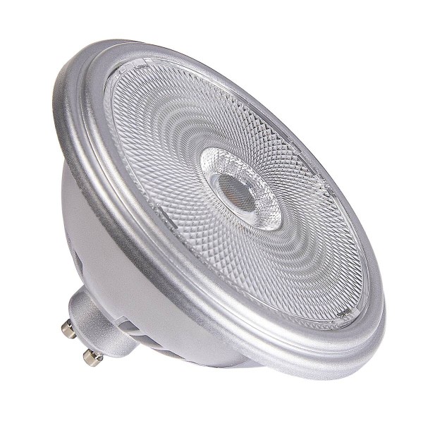 QPAR111 GU10, LED Leuchtmittel silber 12, 5W 3000K CRI90 60°