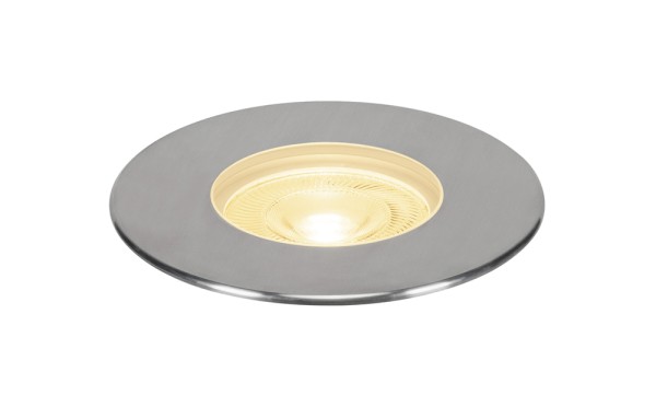 DASAR 180 PREMIUM, Outdoor Bodeneinbauleuchte, LED, 3000K, IP67, rund, Blende edelstahl, 24°, 24W