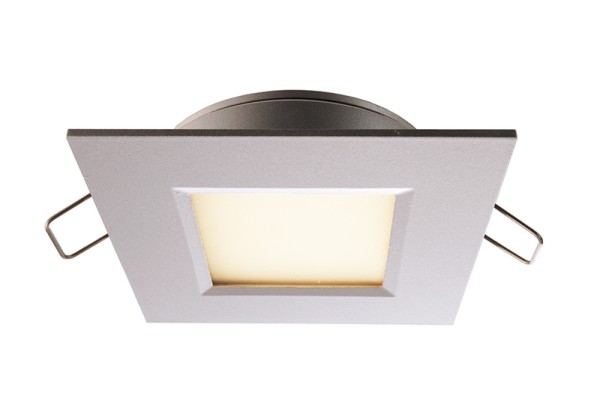 Deko-Light Deckeneinbauleuchte, Aluminium Druckguss, silberfarben, Warmweiß, 110°, 3W, 9-10V, 350mA