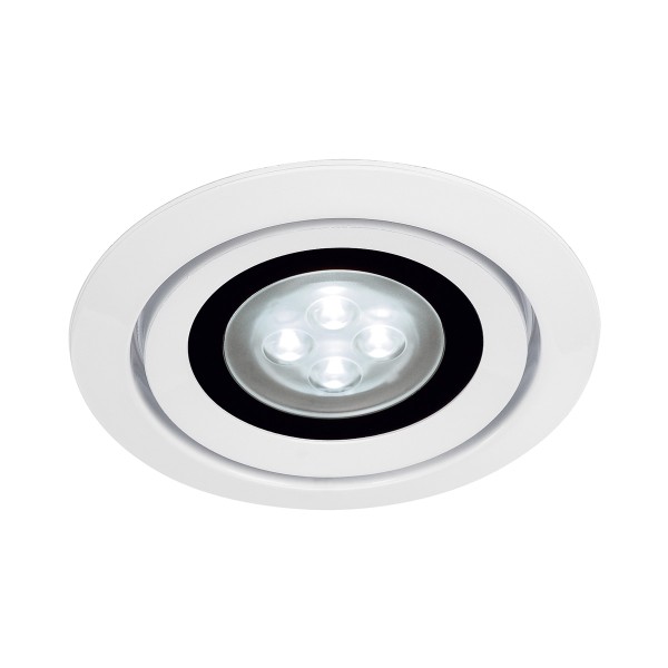 LUZO INTEGRATED LED, Einbauleuchte, LED, 4000K, rund, weiß, 36°, 12,6W