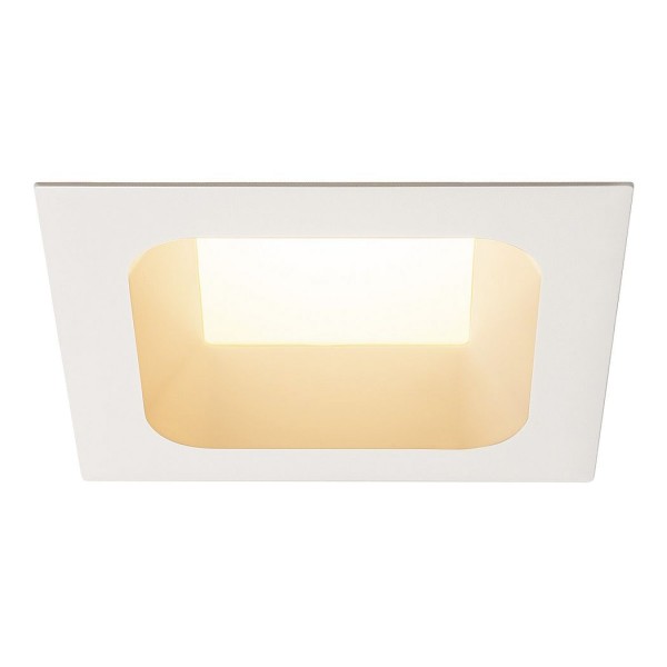 VERLUX, Einbauleuchte, LED, 3000K, mattweiß, L/B/T 19/19/10 cm, 28W