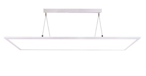 Deko-Light Pendelleuchte, LED Panel transparent, Aluminium, weiß, Neutralweiß, 155°, 50W, 230V