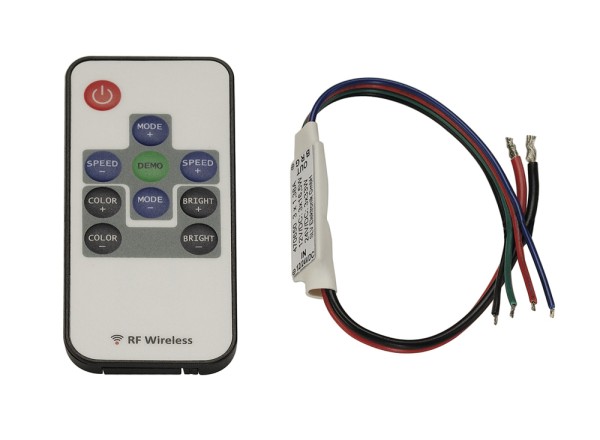 EASY LIM RF-MINI-RGB-MASTERSTEUERUNG, 12V/DC und 24V/DC, mit Fernbedienung