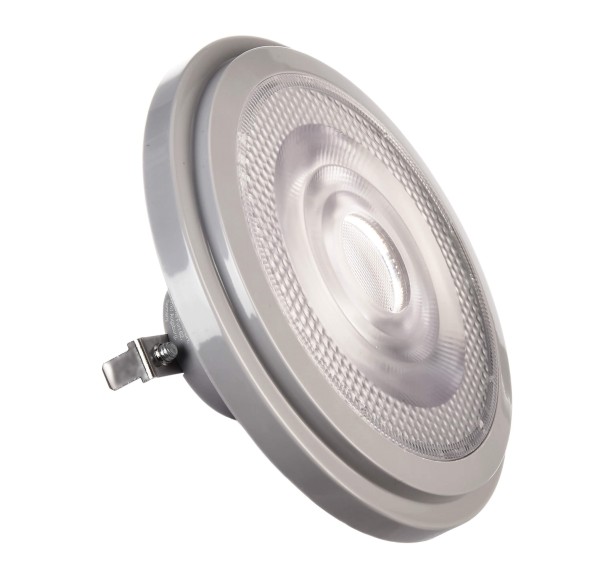 LEDVANCE Leuchtmittel, LED, G53 / QR111, 12 V/AC/DC, DIM, 3000 K, 24°, Aluminium, Grau, 24°, 7W