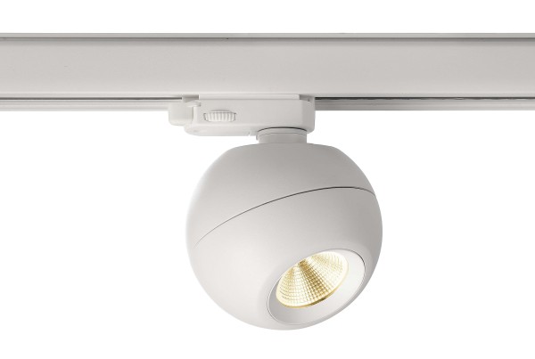 Deko-Light Schienensystem 3-Phasen 230V, Bellatrix, Aluminium Druckguss, Weiß, Warmweiß, 40°, 10W