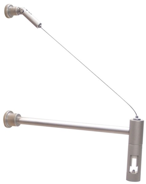 Deko-Light Schienensystem One 12V, Wandabhängung/Ausleger, Silber-matt, 12V AC/DC