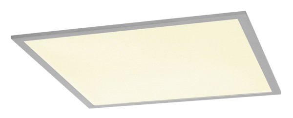 I-VIDUAL, Einbauleuchte, LED, 4000K, silber, für Rasterdecken, L/B/H 61,7/61,7/1,3 cm, 35W