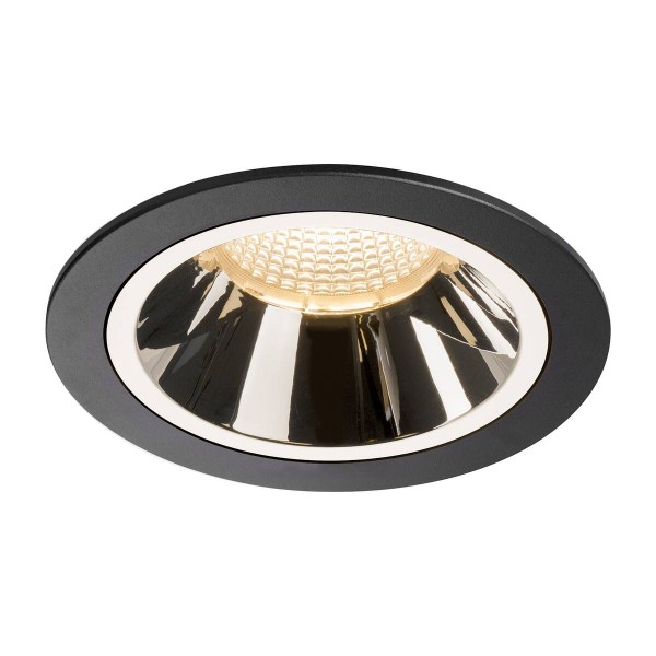 NUMINOS® DL L, Indoor LED Deckeneinbauleuchte schwarz/chrom 2700K 55°