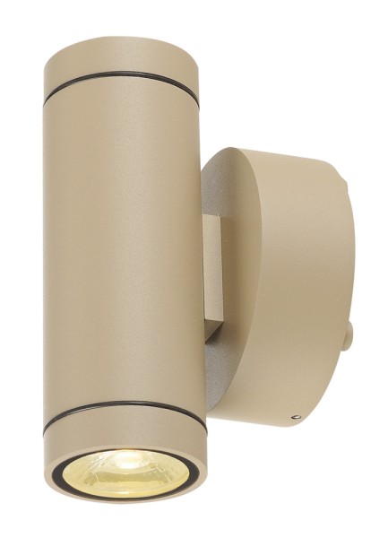 HELIA, Outdoor Wandleuchte, LED, 3000K, IP55,  up/down, beige, 2x6W