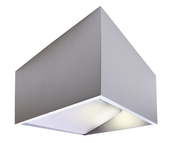 Deko-Light Wandaufbauleuchte, Dado, Aluminium, silberfarben matt, Warmweiß, 140 °, 5W, 230V, 480mA