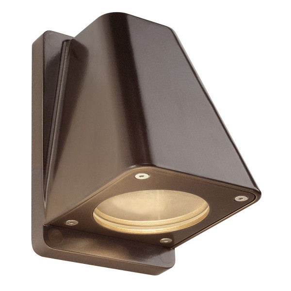 WALLYX GU10 Wandleuchte, antikbronze, max. 50W, IP44