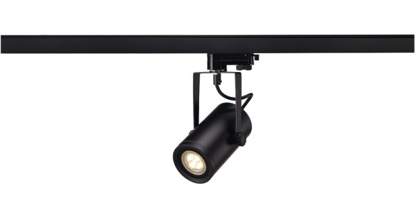 EURO SPOT INTEGRATED LED, Spot für Hochvolt-Stromschiene 3Phasen, LED, 2700K, schwarz, 15°, 12,6W