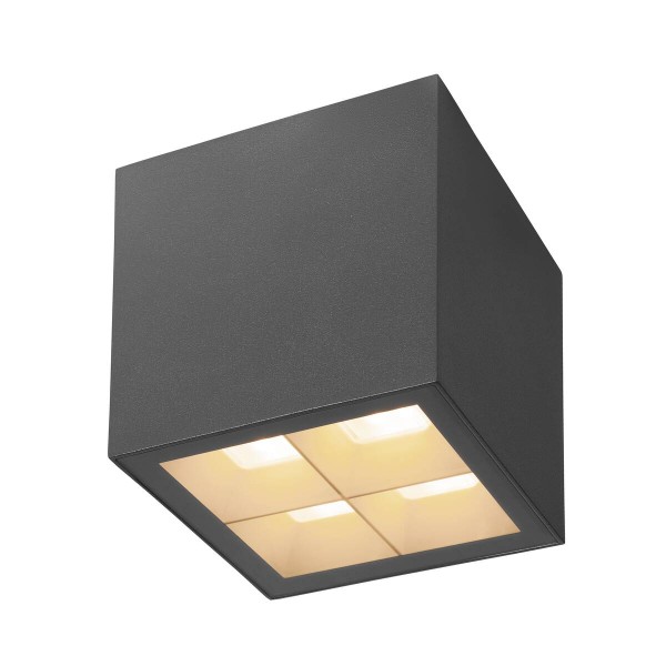 S-CUBE, Deckenaufbauleuchte, 2700/3000K, 15W, PHASE, 80°, anthrazit