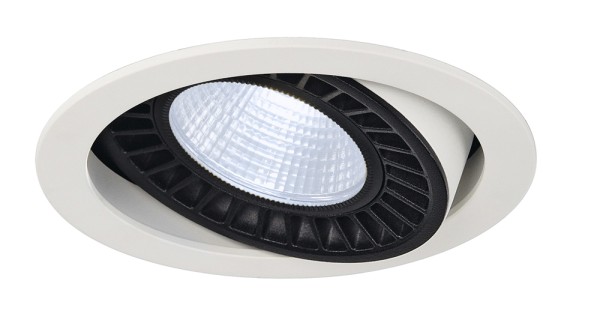 SUPROS, Einbauleuchte, LED, 4000K, rund, weiß, 3100lm, 60° Reflektor, 33,5W