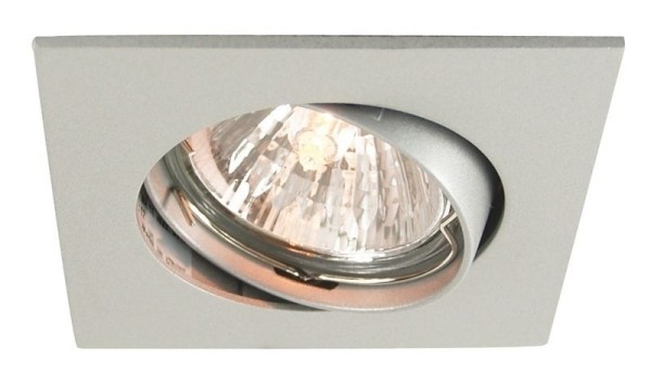 Deko-Light Deckeneinbauring, Aluminium Druckguss, silberfarben matt, 50W, 12V, 82x82mm