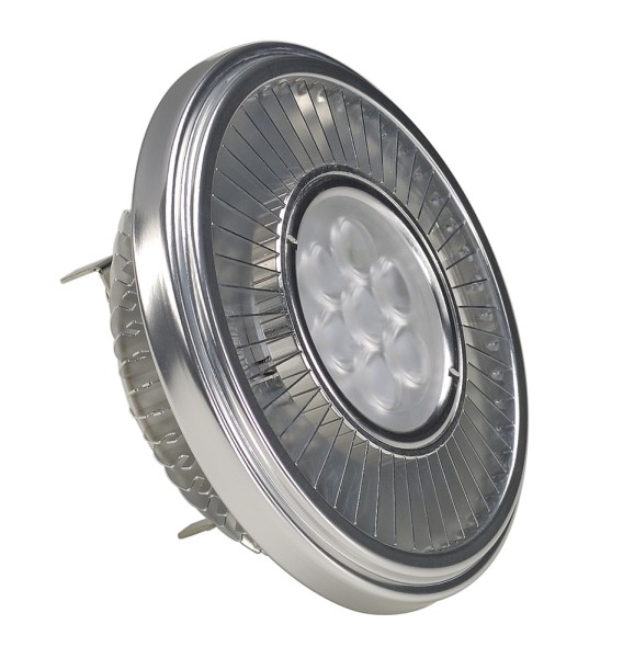 LED QRB111, Leuchtmittel, CREE XB-D LED, silbergrau, 19,5W, 30°, 4000K