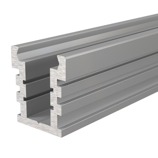 Reprofil, IP-Profil, U-hoch, befahrbar EU-01-12 für LED Stripes bis 13,3 mm, Silber-matt, 2000 mm