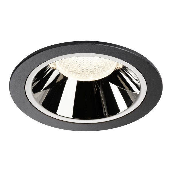 NUMINOS® DL XL, Indoor LED Deckeneinbauleuchte schwarz/chrom 4000K 55°