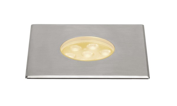 DASAR 150 PREMIUM, Outdoor Bodeneinbauleuchte, LED, 3000K, IP67, eckig, edelstahl, 60°, 13W