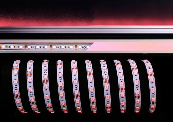 Deko-Light Flexibler LED Stripe, 5050-60-12V-RGB-5m, Kupfer, Weiß, RGB, 120°, 40W, 12V, 5000mm