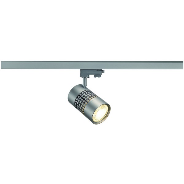 STRUCTEC LED 30W, rund, silbergrau, 3000K, 38°, inkl. 3P.-Adapter