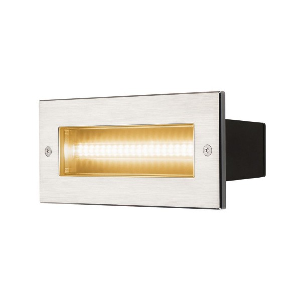 BRICK, Outdoor Wandeinbauleuchte, LED, 3000K, edelstahl, IP67, 230V, 950lm 10W