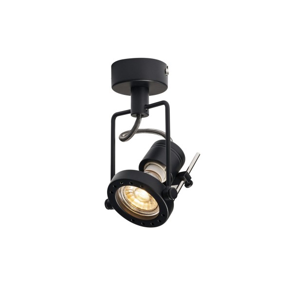 N-TIC SPOT, Wand- und Deckenleuchte, LED, QPAR51, schwarz, max. 50W