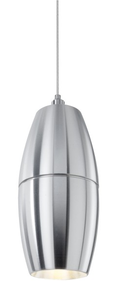 Deko-Light Pendelleuchte, Cuarto, Aluminium, silberfarben poliert, Warmweiß, 30°, 3W, 230V, 94mm