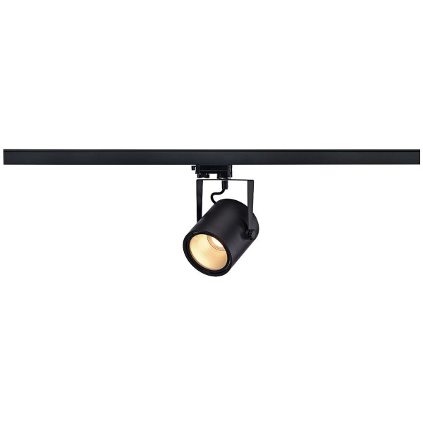 EURO SPOT LED DISK 800, schwarz, 12W, 2700K, 60°, inkl. 3P.-Adapter