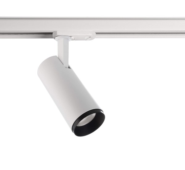 Deko-Light 1-Phasen-Spot, Lucea, Tilt, 10 W, DIM, 2700 K, Weiß, Aluminium, Verkehrsweiß RAL 9016