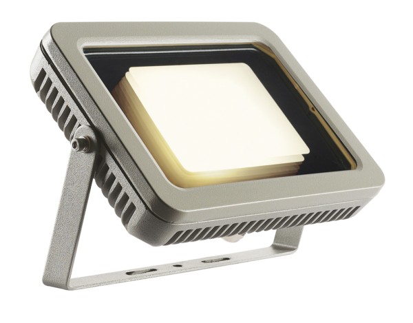 SPOODI 20, Outdoor Strahler, LED, 3000K, IP55, eckig, silbergrau, 28W