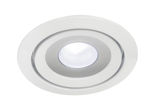 LUZO, Einbauleuchte, rund, LED Disk, 4000K, weiß, 85°, 11W