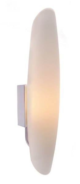 Deko-Light Wandaufbauleuchte, Tube, Glas, Weiß, 40W, 230V, 350x70mm