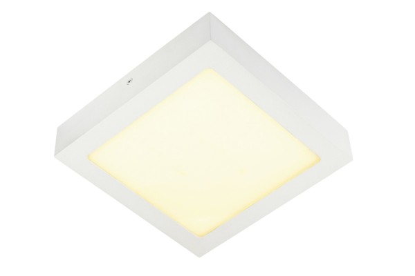 SENSER 14, Wand- und Deckenleuchte, LED, 3000K, eckig, weiß, 14W