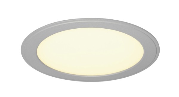 SENSER 24, Einbauleuchte, LED, 3000K, rund, silbergrau, 14W