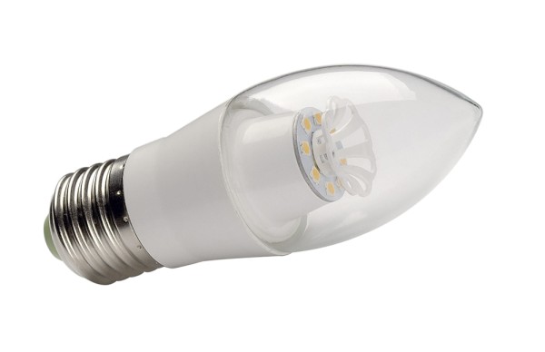 E27 LED KERZE, 6W SMD LED, 2700K