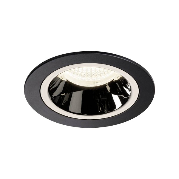 NUMINOS® DL M, Indoor LED Deckeneinbauleuchte schwarz/chrom 4000K 55°