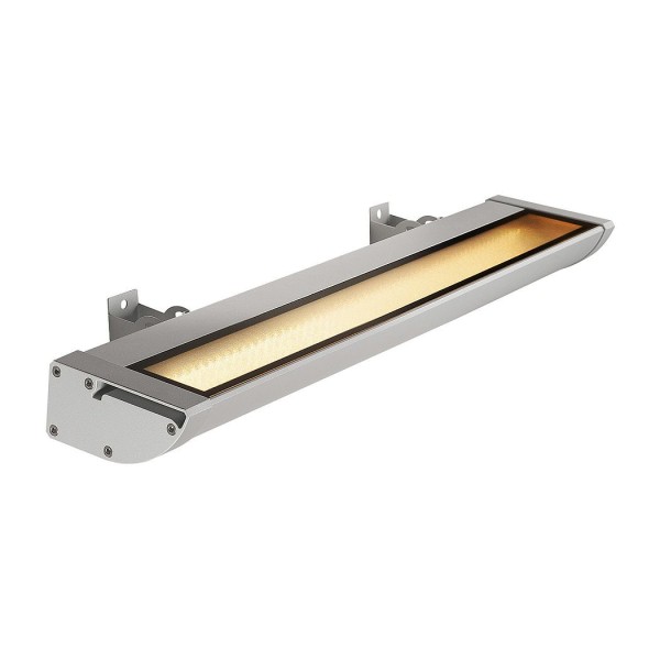 VANO WING, Outdoor Strahler, LED, 3000K, silbergrau, B/H/T 63,5/6,5/20,5 cm 