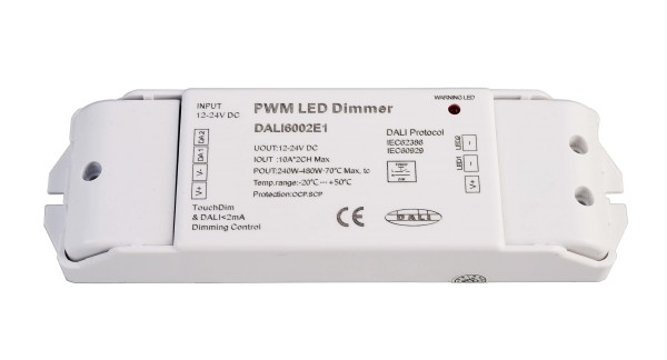 Deko-Light Niedervolt DALI Dimmer (CV, DC), DALI PWM Dimmer CV 2CH, 12/24V, 10A/Kanal, DT8, Weiß