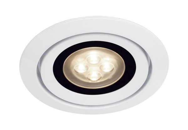 LUZO INTEGRATED LED, Einbauleuchte, LED, 3000K, rund, weiß, 36°,  12,6W