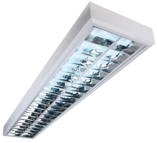 Deckenaufbauleuchte, Aufbaurasterleuchte Raster darklight, 220-240V AC/50-60Hz, G13 / T8, 58,00 W