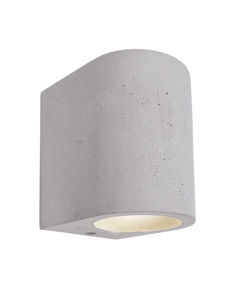 Deko-Light Wandaufbauleuchte, Giulia II, Beton, grau, 25W, 230V, 70x100mm