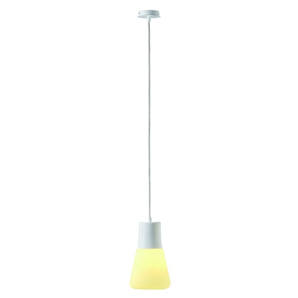 SO-TOO Pendelleuchte, weiss, E27, ESL max. 23W, gefrostetes Glas