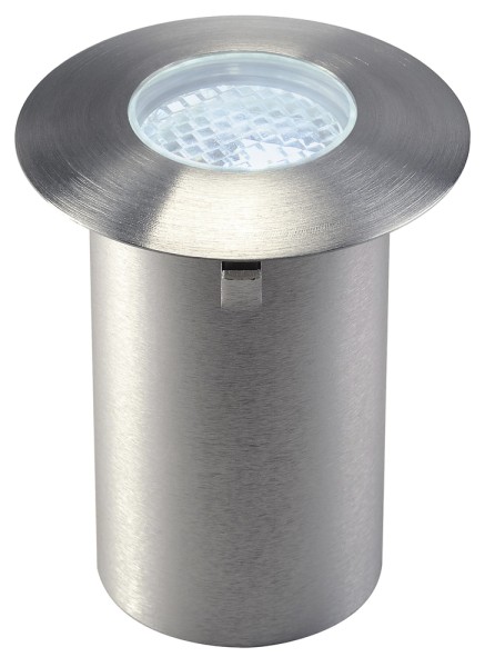 TRAIL-LITE 60, Outdoor Bodeneinbauleuchte, LED, 6500K, edelstahl 316, Diffusor facettiert, IP65