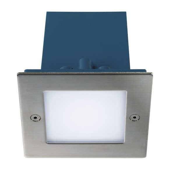 FRAME OUTDOOR, Wandeinbauleuchte, LED, 6500K, IP44, eckig, edelstahl, 1,5W