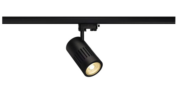 STRUCTEC, Strahler für 3Phasen Hochvolt-Stromschiene, 30W, LED,3000K, 36°, schwarz