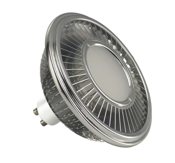 LED ES111, CREE XT-E LED, silbergrau, 17W, 140°, 4000K, CRI>90, dimmbar