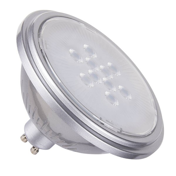 QPAR111 GU10, LED Leuchtmittel silber 7W 3000K CRI90 40°